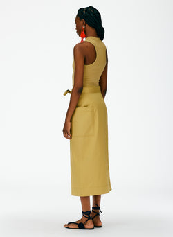 Eco Poplin Lean Back Wrap Skirt – Tibi Official