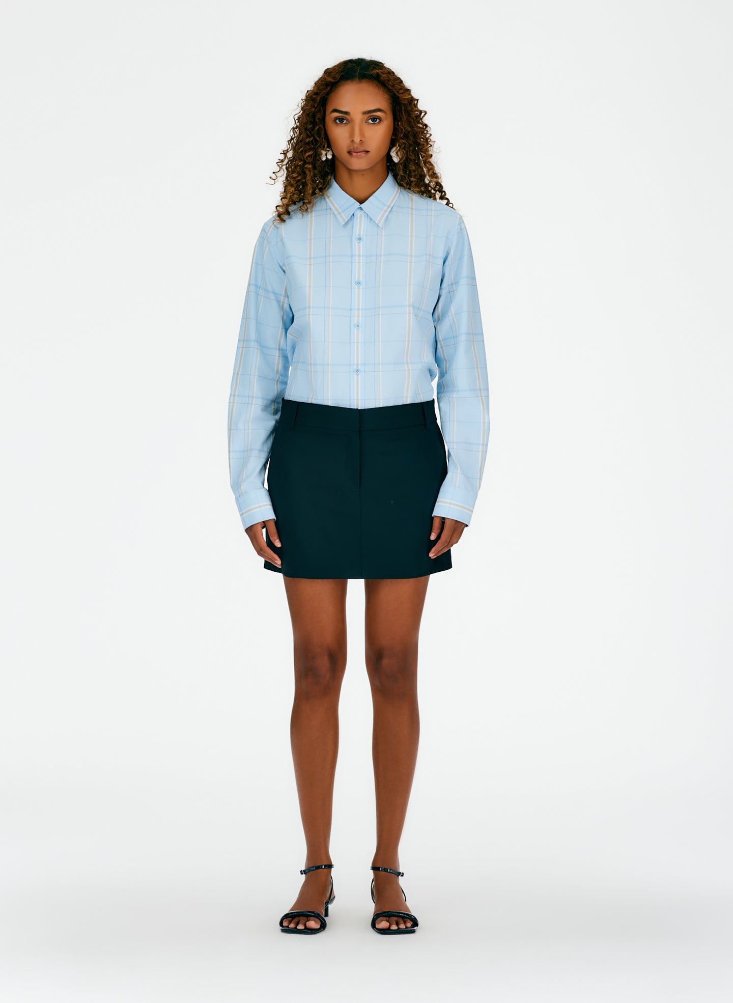 Fluid Suiting Mini Trouser Skirt