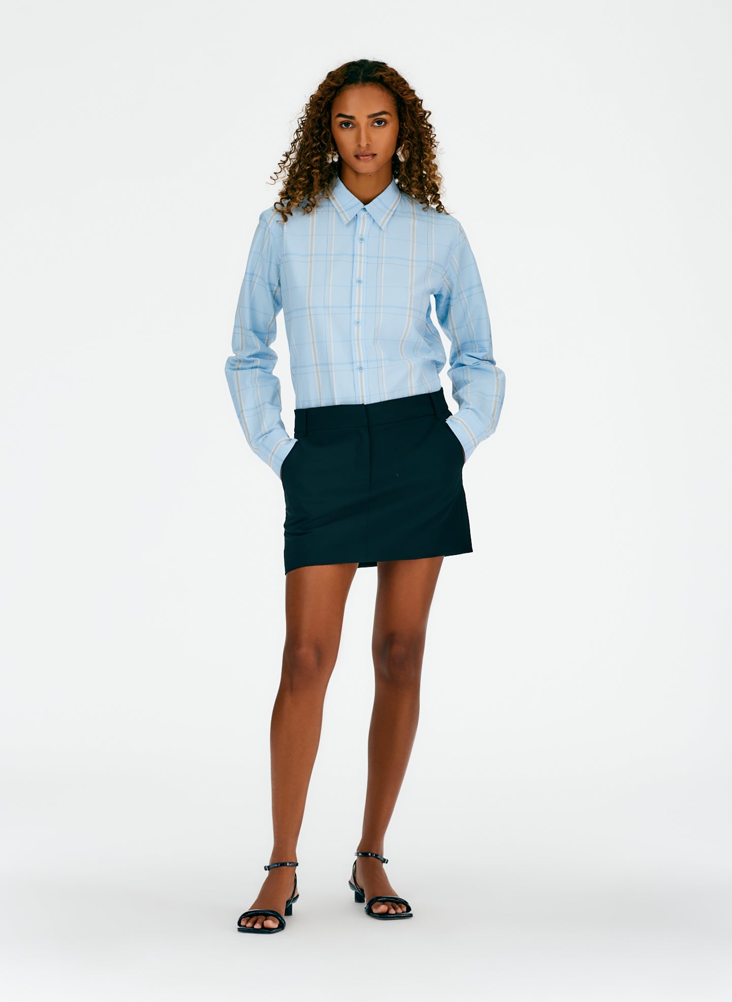 Fluid Suiting Mini Trouser Skirt