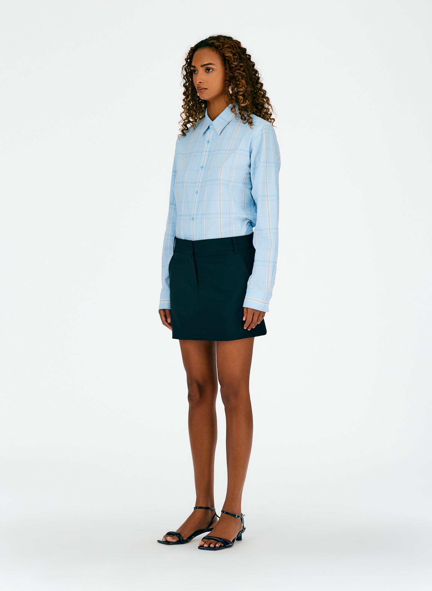 Fluid Suiting Mini Trouser Skirt