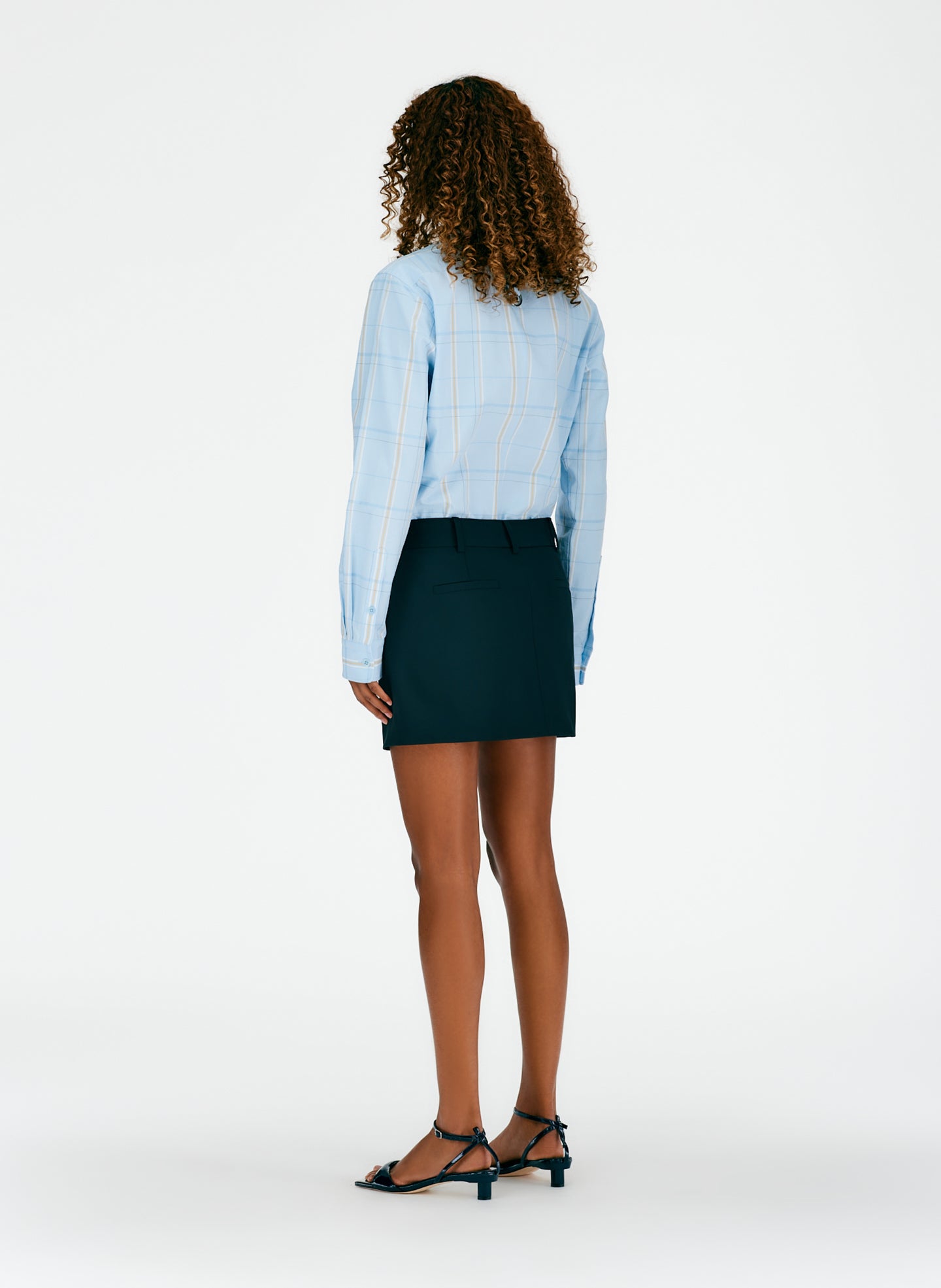Fluid Suiting Mini Trouser Skirt