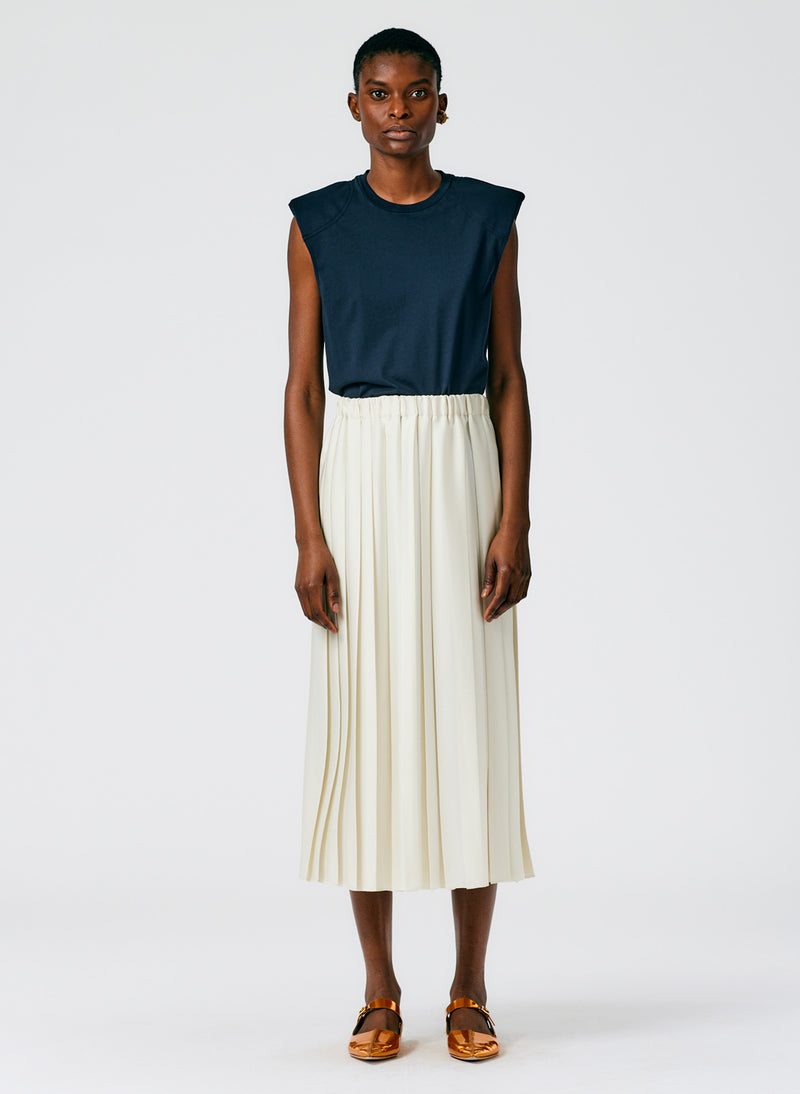 Feather Weight Pleated Pull On Skirt – Tibi Official