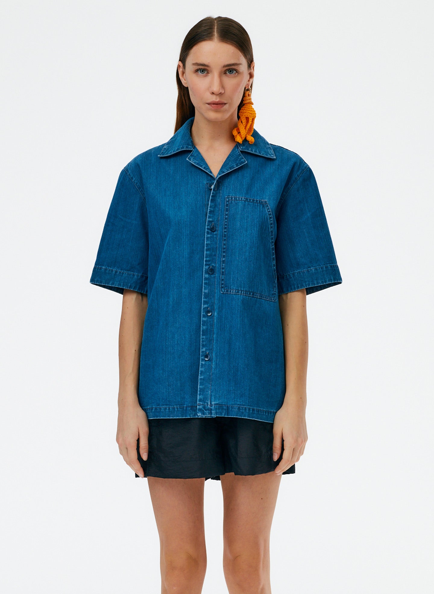 Summer Denim Camp Shirt - Light Denim-01