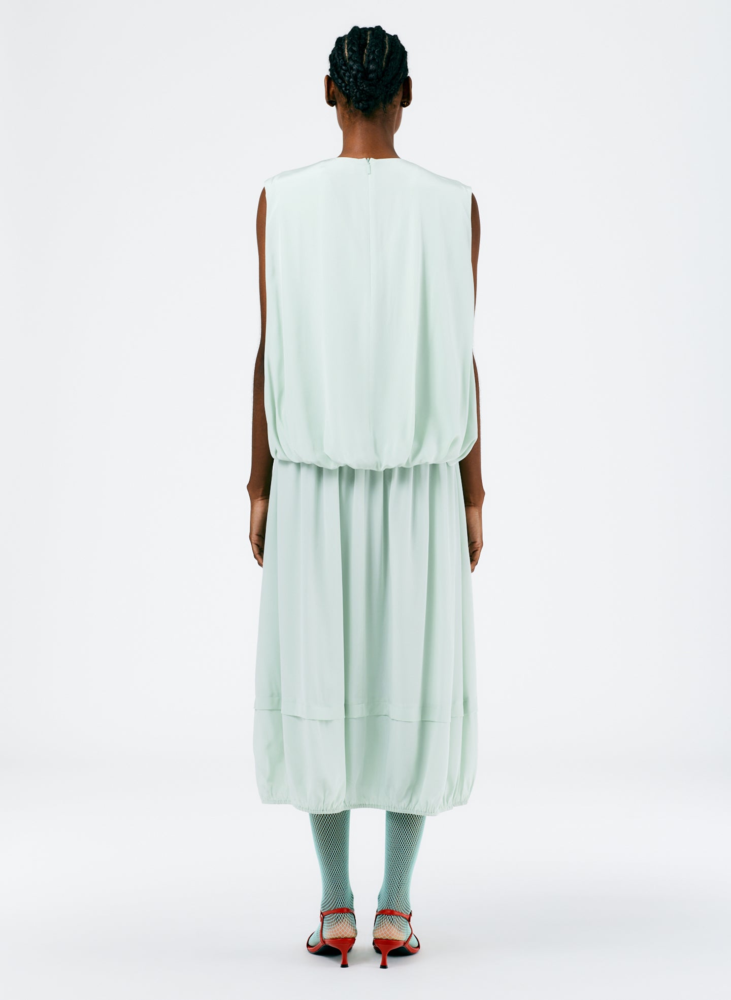 Eco Silk Cape Dress Tibi Official Eco Silk Cape Dress Tibi Official