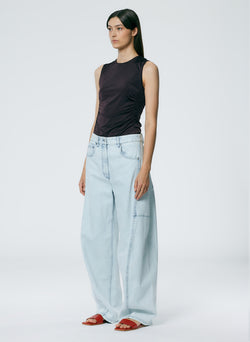 Bleached Denim Sid Jean - Petite – Tibi Official