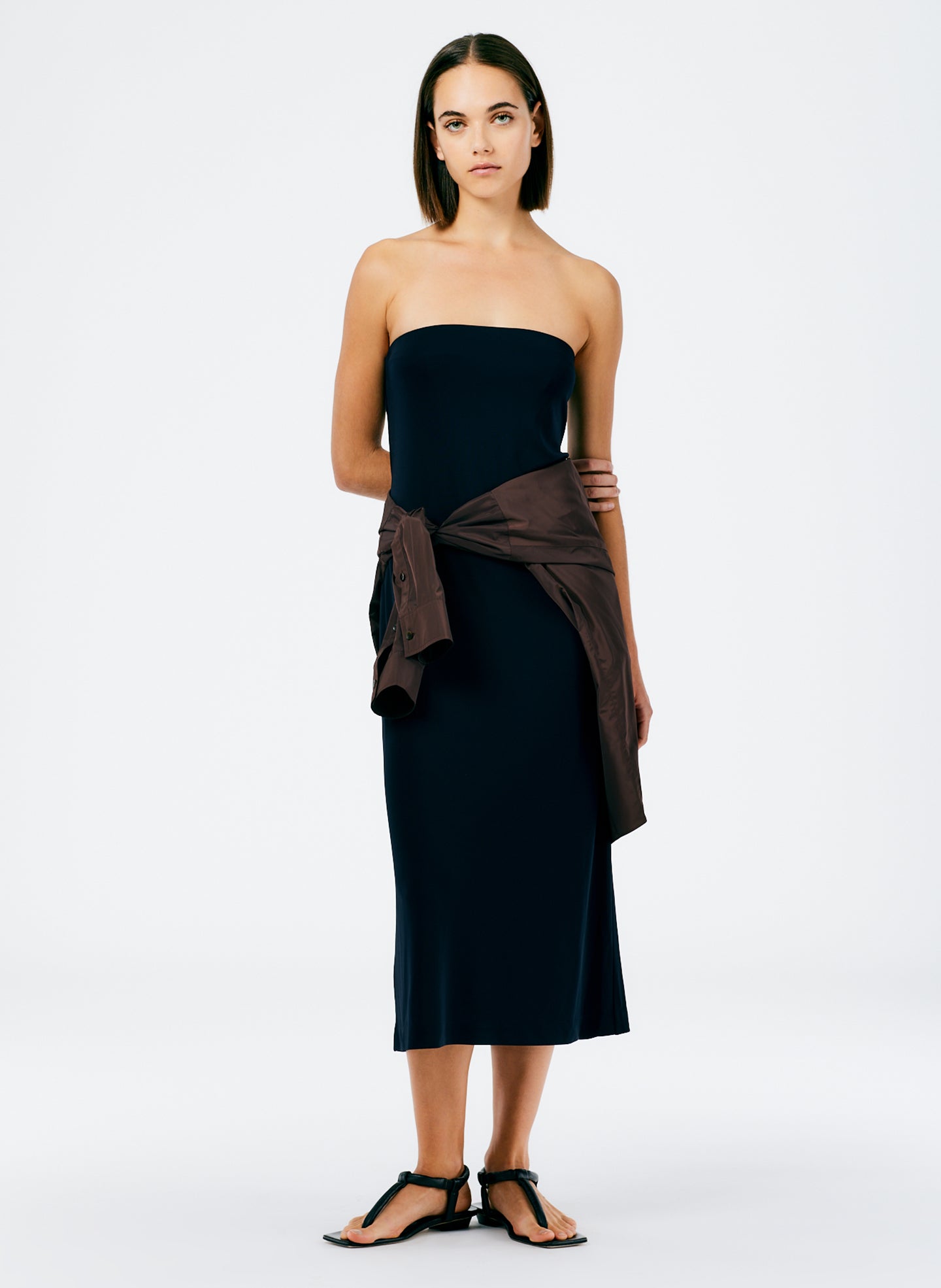 Navy / 00 / U123HJ1578 Harlow Jersey Strapless Midi Dress Navy / 00 / U123HJ1578 Harlow Jersey Strapless Midi Dress
