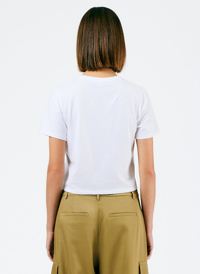 Cropped Baby T-Shirt White-3