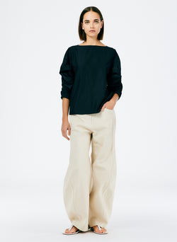 Italian Sporty Nylon Side Shirred Circle Skirt – Tibi Official
