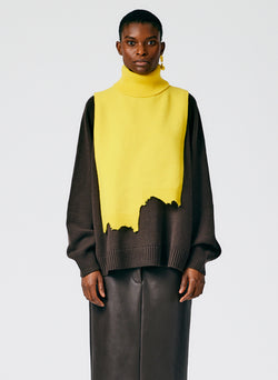 Airy Extrafine Wool Turtleneck Dicky Yellow-02