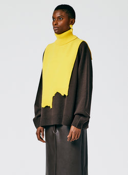 Airy Extrafine Wool Turtleneck Dicky Yellow-03
