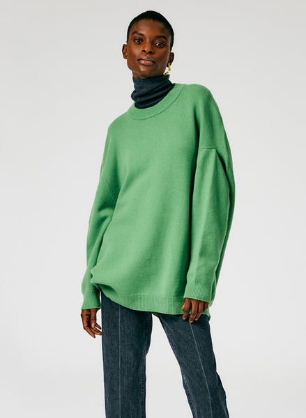 Tibi green sweater shop