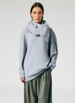 Airy Extrafine Wool Circular Origami Pullover Airy Extrafine Wool Circular Origami Pullover