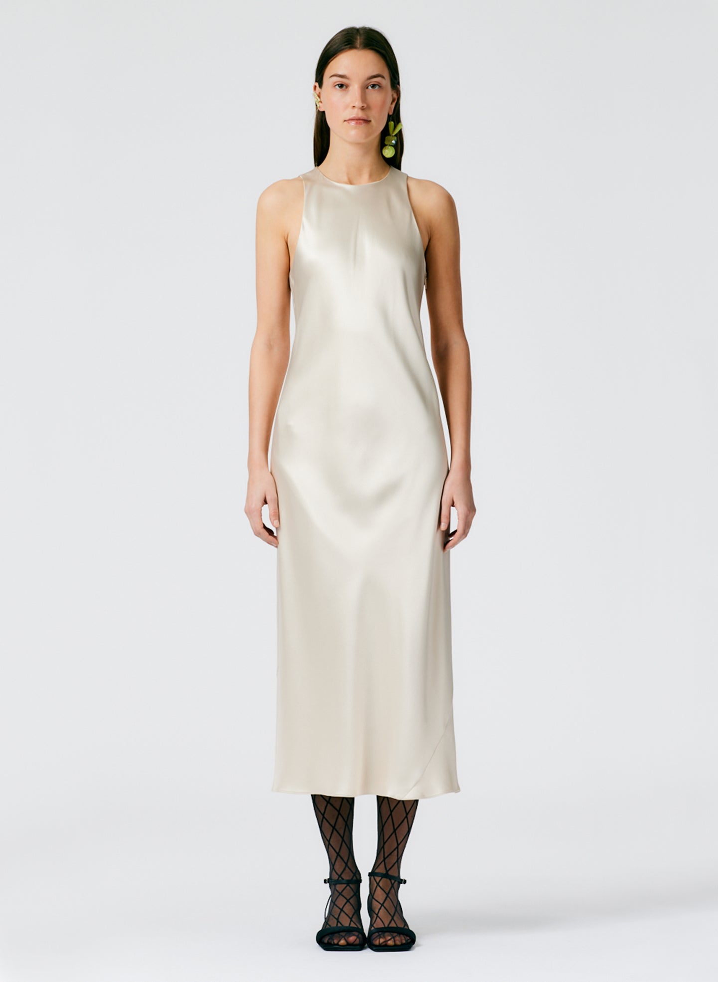 Heavy Satin Midi Bias Dress Tibi Official Heavy Satin Midi Bias Dress Tibi Official
