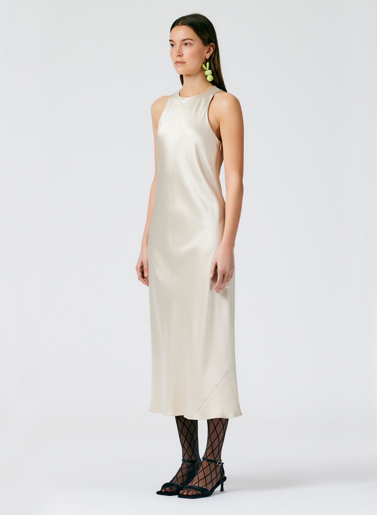 robbia satin midi dress Rheo dress 12959 Della Robbia Blue