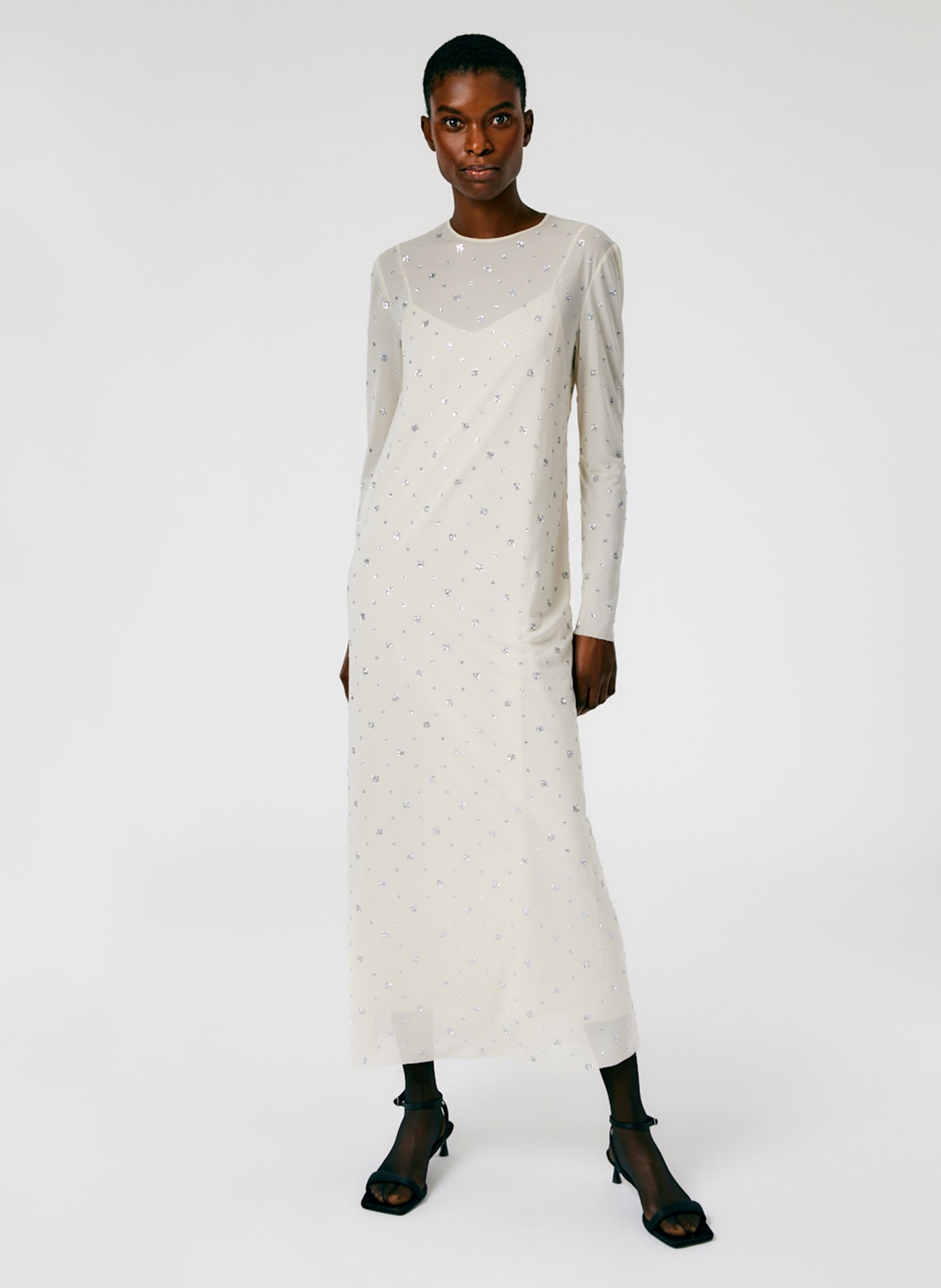 tibi sheer dress Tibi // Sheer Embellished Dress VSP Consignment