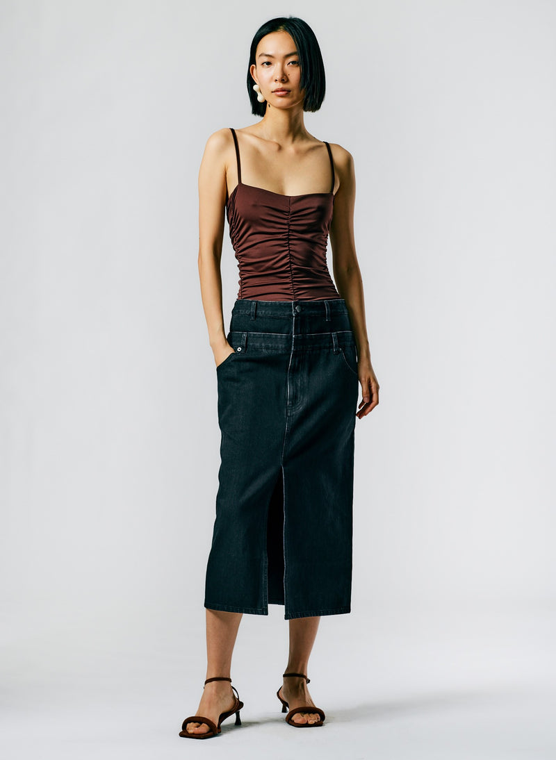 Denim skirt - Black - Ladies | H&M IN
